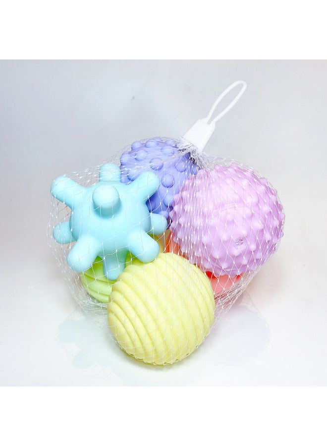 Baby Touch Ball Manhattan Tactile Perception Touch Hand Grasp Ball Baby Grasp Training Soft Rubber Ball Educational Toy - Image 1